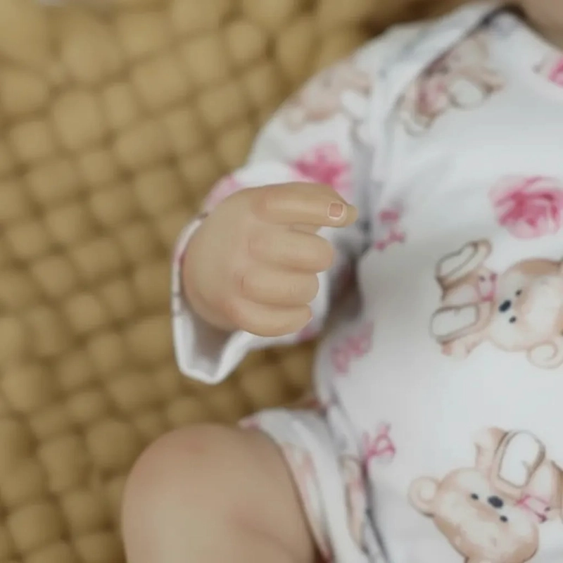 MUÑECA BEBE  REBORN REALISTA DE SILICONA 48 CM - 3