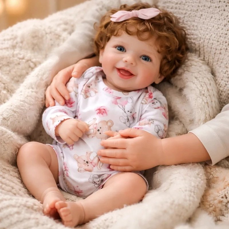 MUÑECA BEBE  REBORN REALISTA DE SILICONA 48 CM - 4