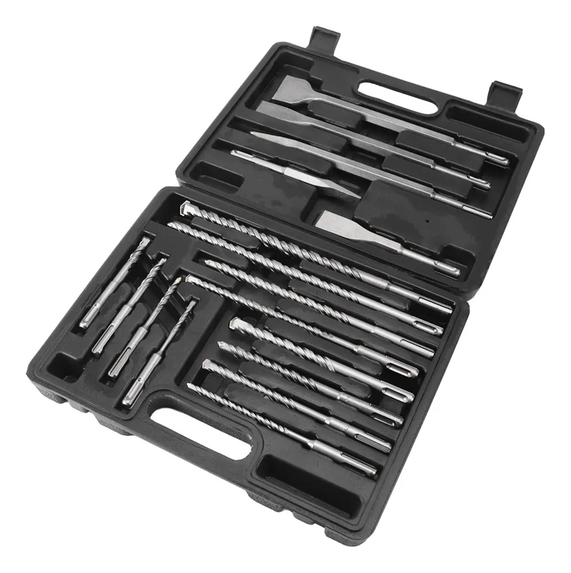 JUEGO 17 PIEZAS BROCAS Y CINCELES SDS PLUS PARA TALADROS - 2