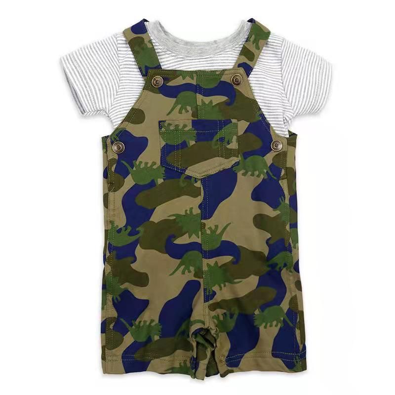 JARDINERA MILITAR  DE ALGODON NIÑO - 1