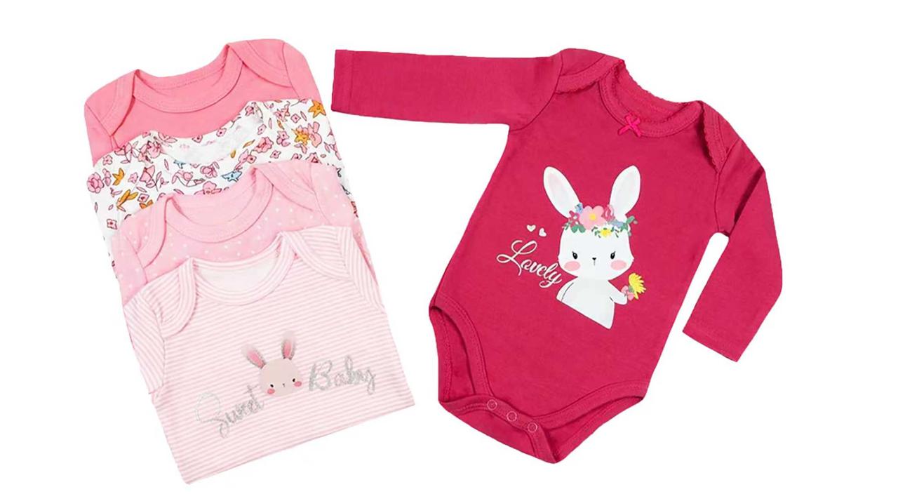 BODYS ALGODON NIÑA PACK 5 UNIDADES - 3