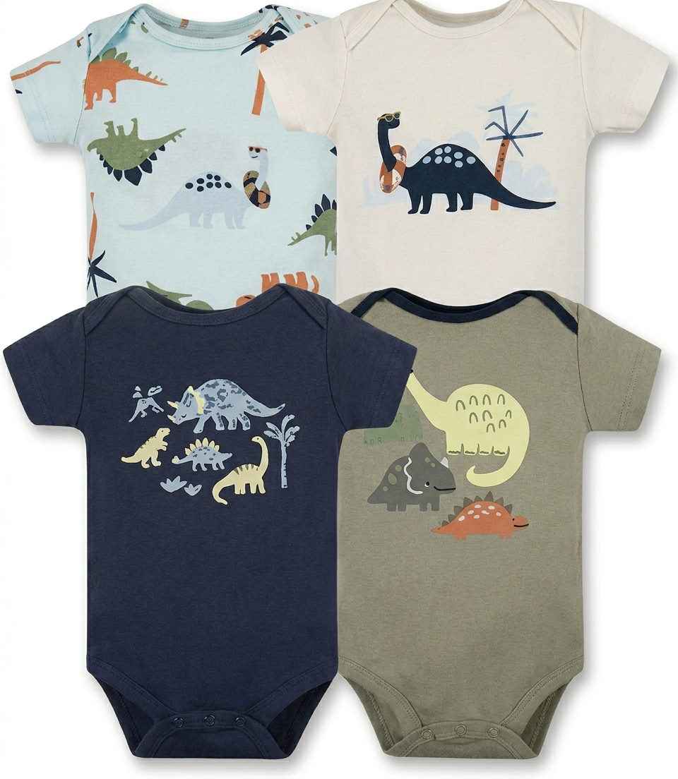 BODYS AMANGA CORTA NIÑO PACK 4 UNIDADES - 1