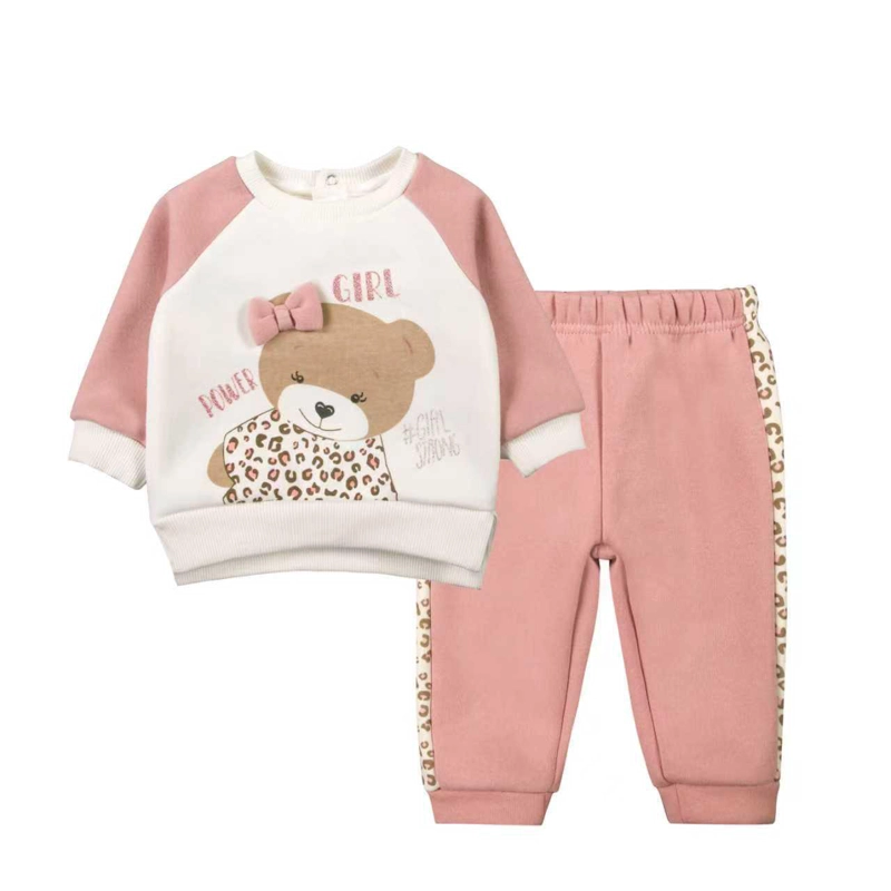CONJUNTO NIÑA OSITO BLANCO - 1