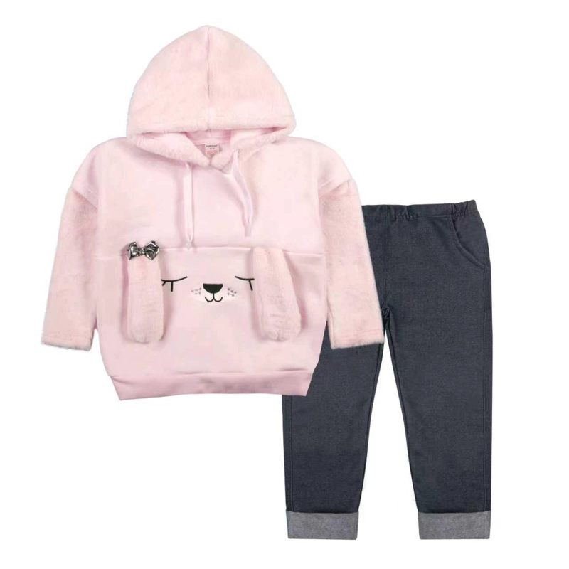 CONJUNTO NIÑA OREJAS LARGAS CON CALZA JEANS - 1