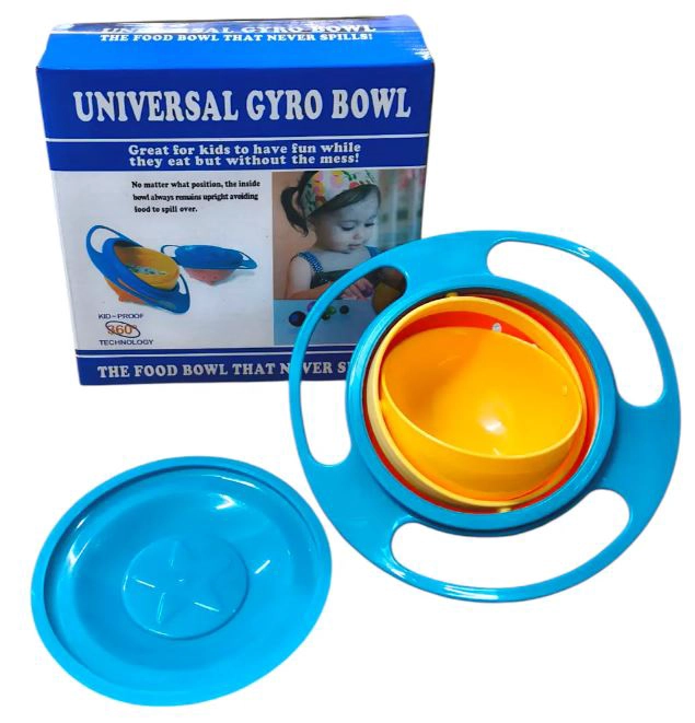 PLATO BOWL ANTI VUELCO GIRATORIO 360 BEBES NINOS COMIDA - 1
