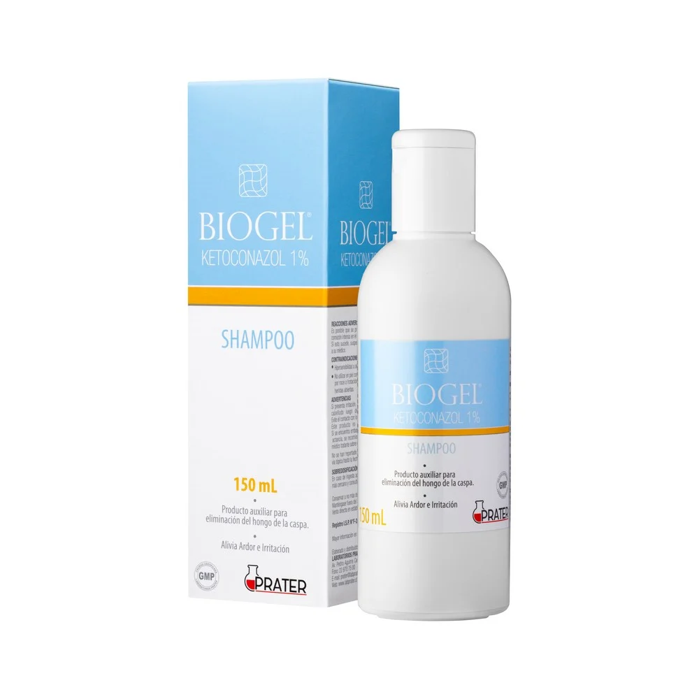 SHAMPOO BIOGEL 1% HIDRATANTE ANTICASPA SEBORREA DERMATITIS 150ML - 1