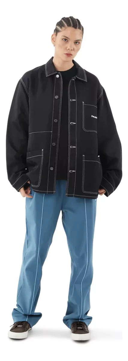 CHAQUETA HUF NYLON CONTRAST CHORE NEGRA - 1