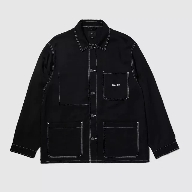 CHAQUETA HUF NYLON CONTRAST CHORE NEGRA - 2