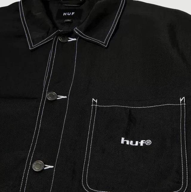 CHAQUETA HUF NYLON CONTRAST CHORE NEGRA - 4