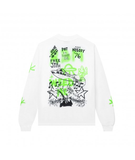 POLERA REAL BAD MAN MANGA LARGA FREE THE WEED - 2