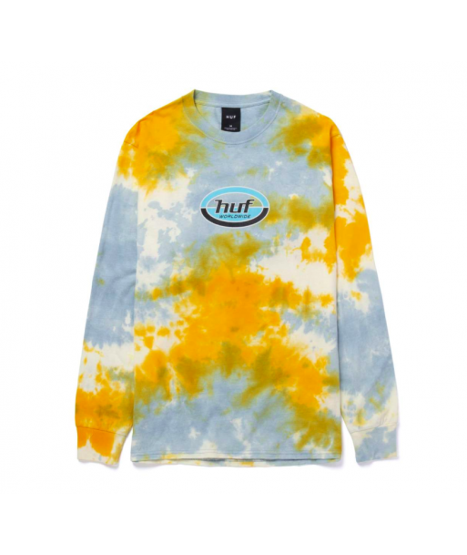 POLERA HUF MANGA LARGA ECLIPSE DESTEÑIDA - 1