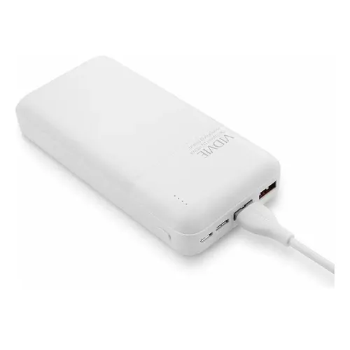 CARGADOR PORTÁTIL POWER BANK 20,000 MAH VIDVIE, COLOR EN COLOR BLANCO - 3