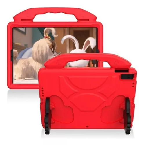 GENÉRICO CARCASA PARA NIÑOS ANTI-GOLPES PARA IPAD 10.2, COLOR EN COLOR ROJO