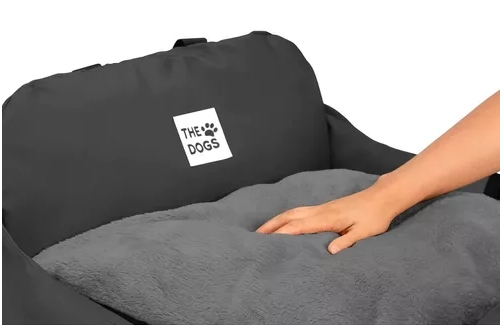 ASIENTO DE AUTO PARA PERRO PEQUEÑO PREMIUM LAVABLE GRIS - 2