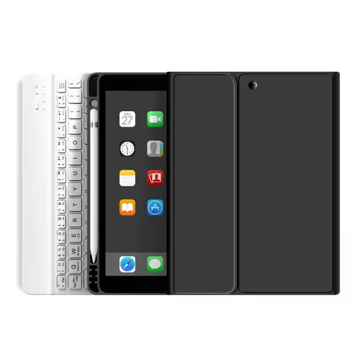 GENÉRICO CARCASA CON TECLADO PARA IPAD AIR (10.9') 4/5 GEN, RANURA PARA LÁPIZ, COLOR EN COLOR NEGRO