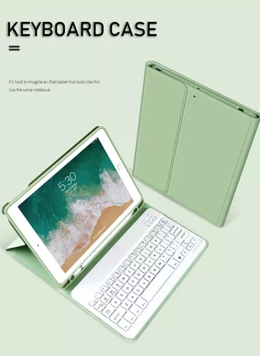 CARCASA CON TECLADO PARA IPAD AIR (10.9') 4/5 GEN, RANURA PARA LÁPIZ, COLOR EN COLOR NEGRO - 4