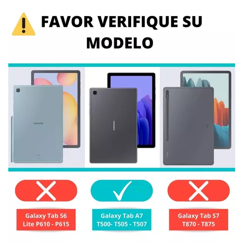 FUNDA PARA TABLET SAMSUNG GALAXY TAB A7 T500 DE 10.4, COLOR EN COLOR NEGRO - 6
