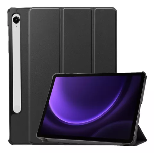 FUNDA CARCASA PARA TABLET SAMSUNG S9/S9 FE SM-X510/X710, COLOR EN COLOR NEGRO - 2