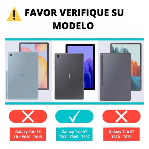 FUNDA PARA TABLET SAMSUNG GALAXY TAB A7 T500 DE 10.4, COLOR MORADO - 4