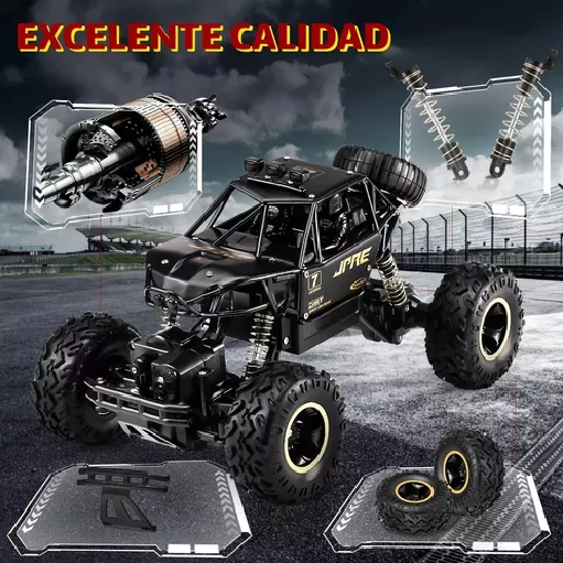 JUGUETE CARROS CONTROL REMOTO ESCALADA 4X4 29 CM + 2 BATERÍAS - 5