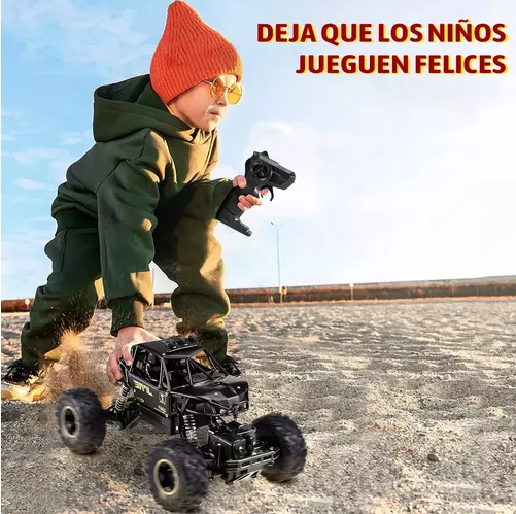 JUGUETE CARROS CONTROL REMOTO ESCALADA 4X4 29 CM + 2 BATERÍAS - 7