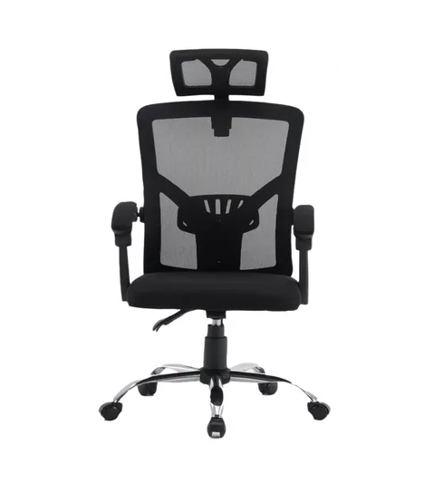 SILLA DE ESCRITORIO RECLINABLE MODELO EJECUTIVO COLOR EN COLOR NEGRO - 1