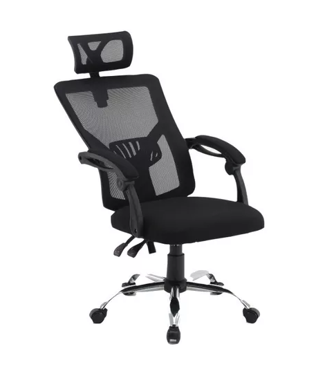 SILLA DE ESCRITORIO RECLINABLE MODELO EJECUTIVO COLOR EN COLOR NEGRO - 4