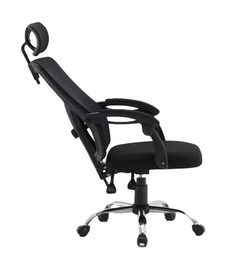 SILLA DE ESCRITORIO RECLINABLE MODELO EJECUTIVO COLOR EN COLOR NEGRO - 5