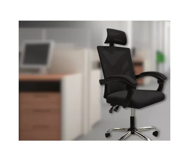 SILLA EJECUTIVA DE ESCRITORIO ERGONÓMICA LUMAX CLYDE COLOR EN COLOR NEGRO - 6