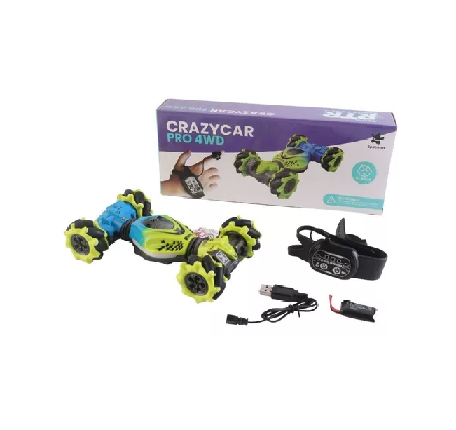 AUTO LOCO 4X4 TRUCOS PRO CON CONTROL 2.4G VERDE - 4