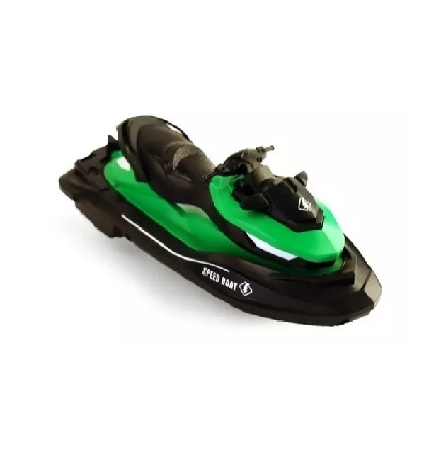 JETSKI SPEEDBOAT REMOTE, CONTROL REMOTO RÁPIDO, MOTO ACUÁTICA VERDE - 1