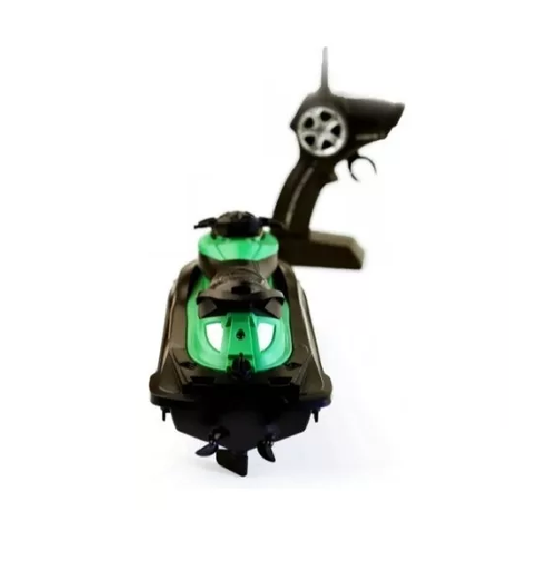 JETSKI SPEEDBOAT REMOTE, CONTROL REMOTO RÁPIDO, MOTO ACUÁTICA VERDE - 3