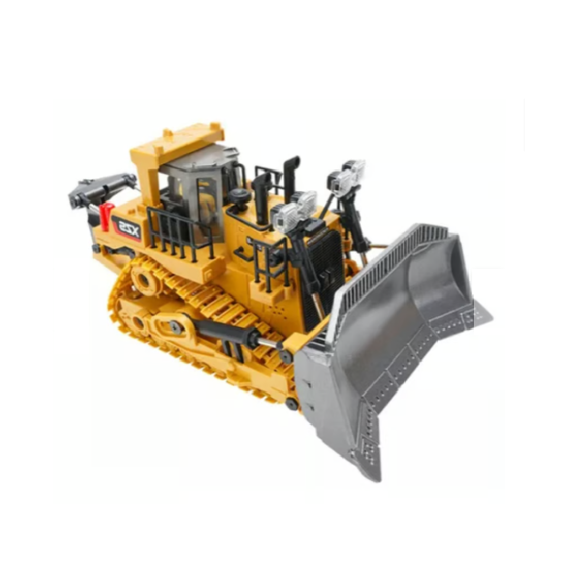 1:24 BULLDOZER DE ALEACIÓN CON CONTROL REMOTO DE 9 CANALES EN COLOR AMARILLO - 1