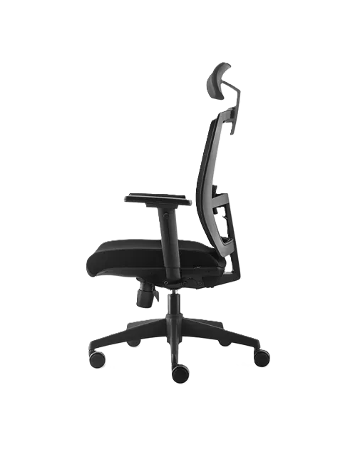 SILLA DE OFICINA TAYLOR SYNCRO CON CABECERO COLOR EN COLOR NEGRO - 3