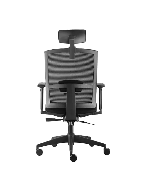 SILLA DE OFICINA TAYLOR SYNCRO CON CABECERO COLOR EN COLOR NEGRO - 4