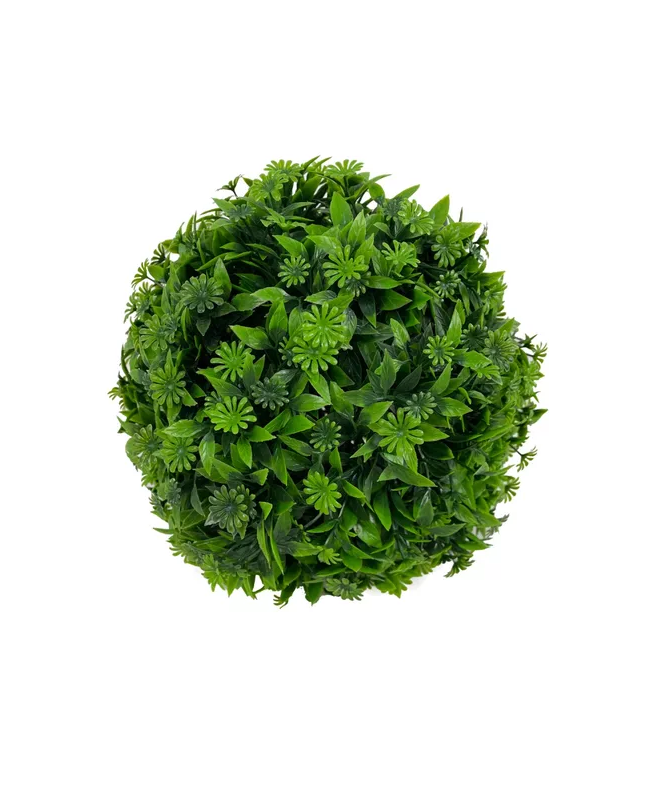 PACK DE 6 BOLAS DE PASTO ARTIFICIAL CÉSPED DECORACIÓN 19CM - 1