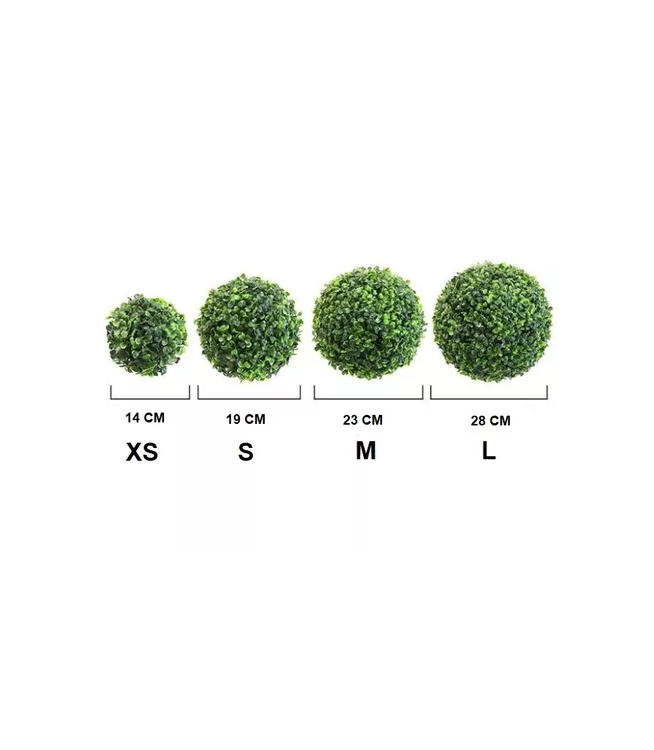 PACK DE 6 BOLAS DE PASTO ARTIFICIAL CÉSPED DECORACIÓN 19CM - 4