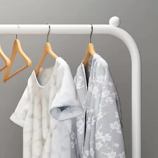 PERCHERO ORGANIZADOR ROPA DOBLE EN COLOR BLANCO METAL - 3