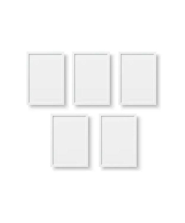 PACK MARCOS PARA FOTO PORTARRETRATO TAMAÑO DECORACIÓN CUADRO BLANCO - 2
