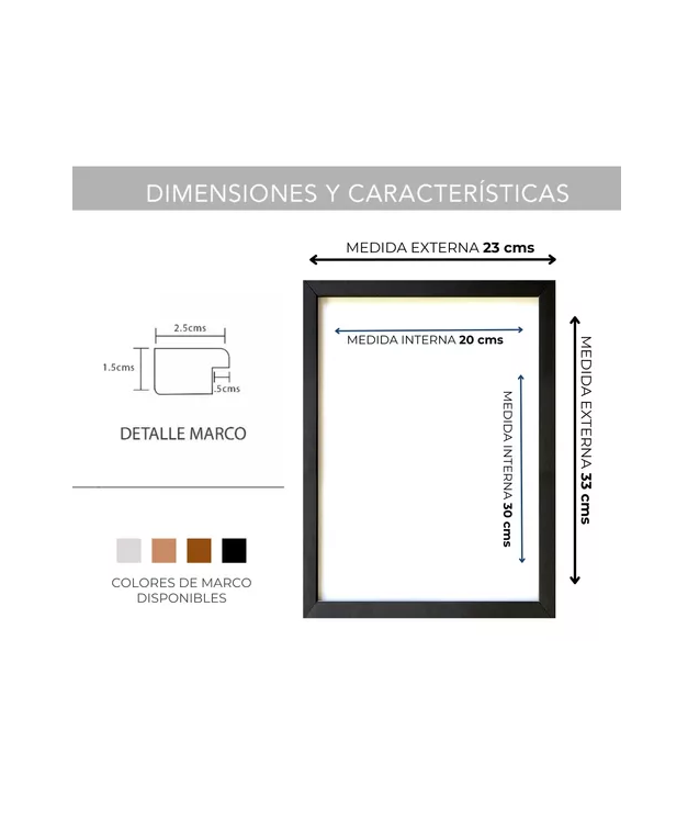 PACK MARCOS PARA FOTO PORTARRETRATO TAMAÑO DECORACIÓN CUADRO BLANCO - 3
