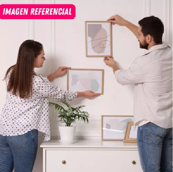PACK MARCOS PARA FOTO PORTARRETRATO TAMAÑO DECORACIÓN CUADRO BLANCO - 4