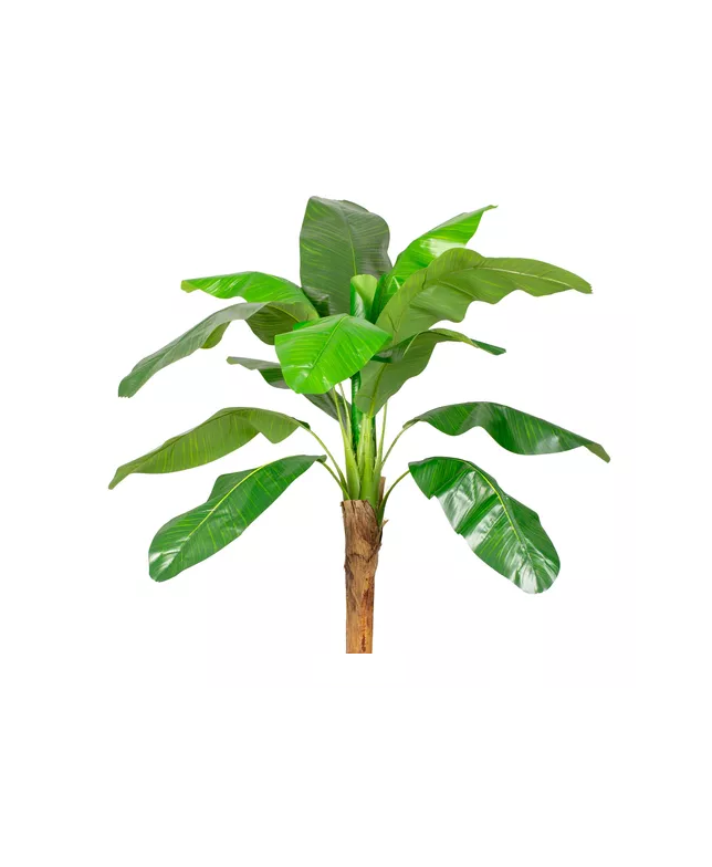PLANTA ARTIFICIAL BANANO 120CM LUXURY 12 HJS / ARBUSTO REAL - 2