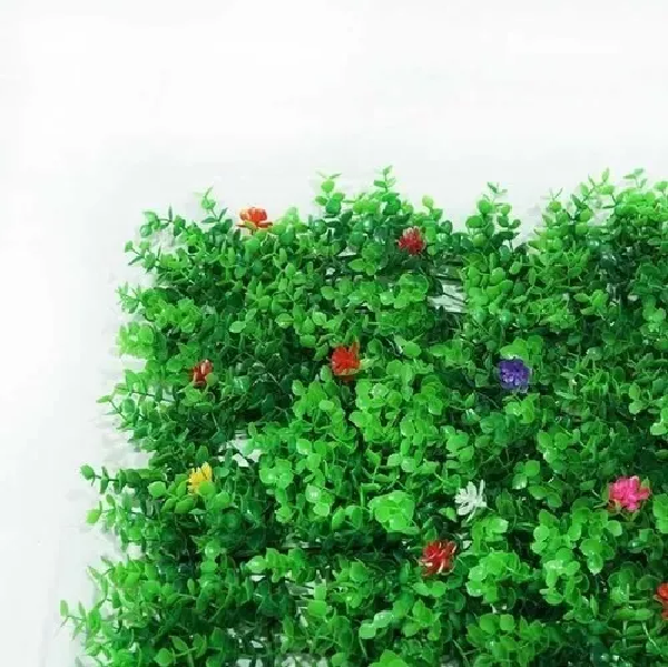 PACK DE 10 PALMETAS ARTIFICIALES ESPIRAL CON FLORES 60X40CM - 3
