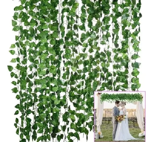 48 TIRAS PLANTA ARTIFICIAL ENREDADERA 210CM DECORACIÓN - 2