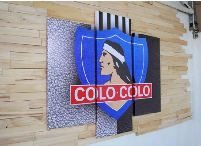 CUADRO TRÍPTICO 90X80CM COLO COLO. BASTIDOR DE MADERA - 1