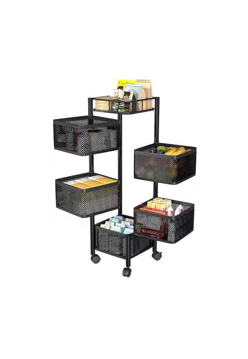 CARRO ORGANIZADOR RUEDAS VERDURAS 5 NIVELES - 2