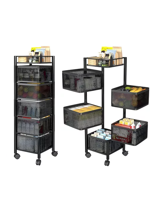 CARRO ORGANIZADOR RUEDAS VERDURAS 5 NIVELES - 3