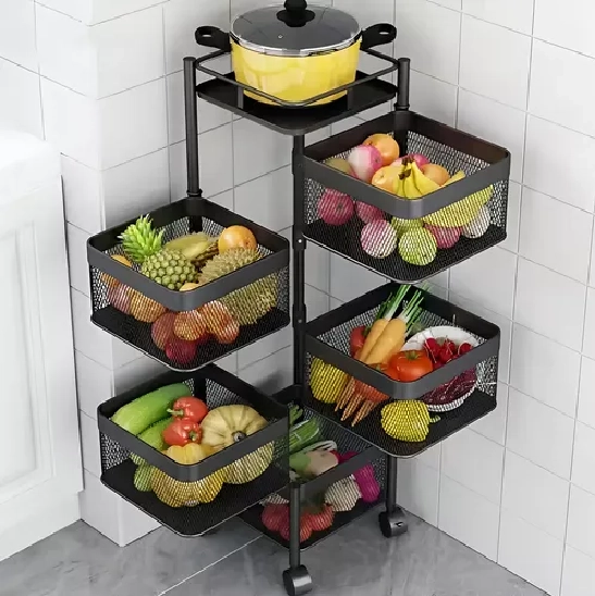 CARRO ORGANIZADOR RUEDAS VERDURAS 5 NIVELES - 5