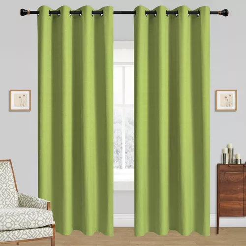 CORTINA LINO CON BLACKOUT ENGOMADO TÉRMICA 140X220 VERDE - 4