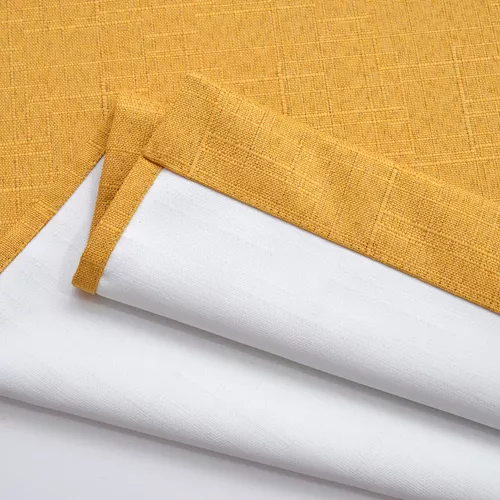 CORTINA LINO CON BLACKOUT ENGOMADO TÉRMICA 140X220 AMARILLO - 4